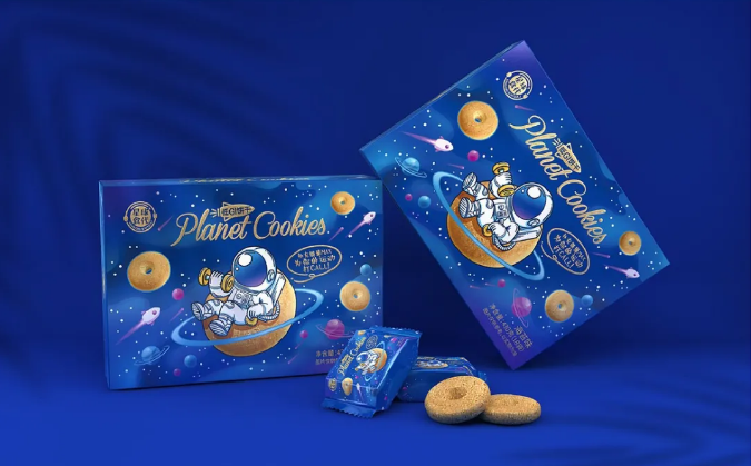 饼干品牌星球时代包装设计